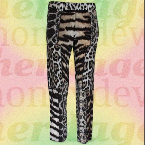 Roberto Cavalli Pants - Roberto Cavalli Animal Print Pants